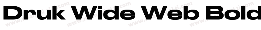 Druk Wide Web Bold Regular字体转换